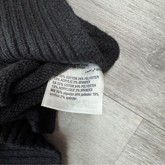 Charter Club Women's Size L Black Fair Isle Print Ruffle Warm Winter Sweater New - Picture 4 of 4